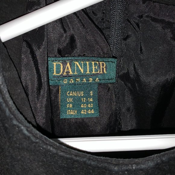 danier size small suede black dress - Picture 2 of 3